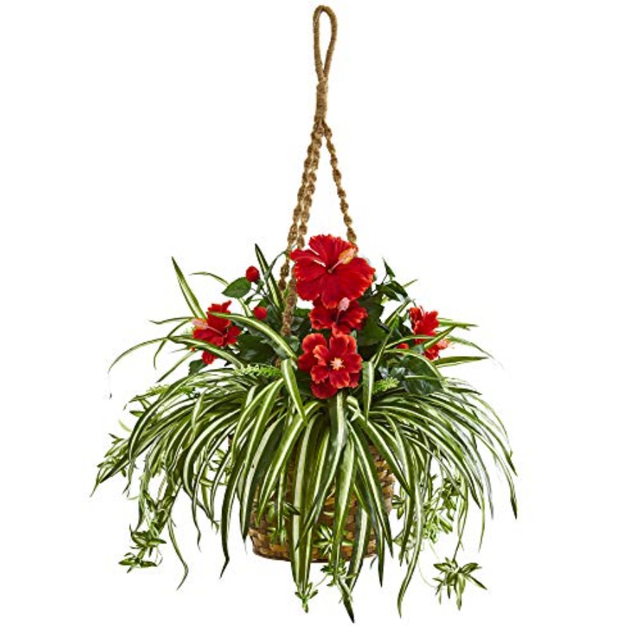 Hanging basket artificial plan - Spider Plant Hanging บทวิจารณ์และราคา