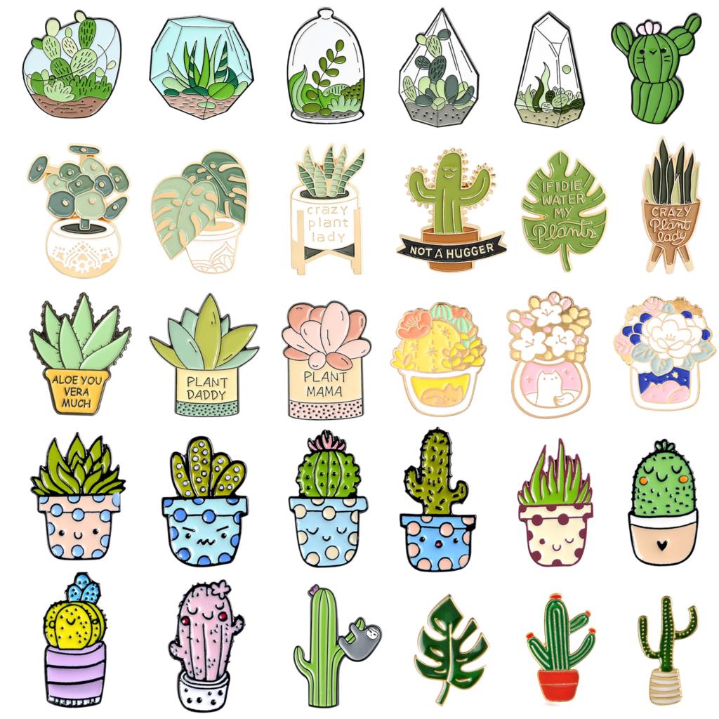 Potted Plant Brooch Monstera A - Aloe Vera Pot บทวิจารณ์และราคา