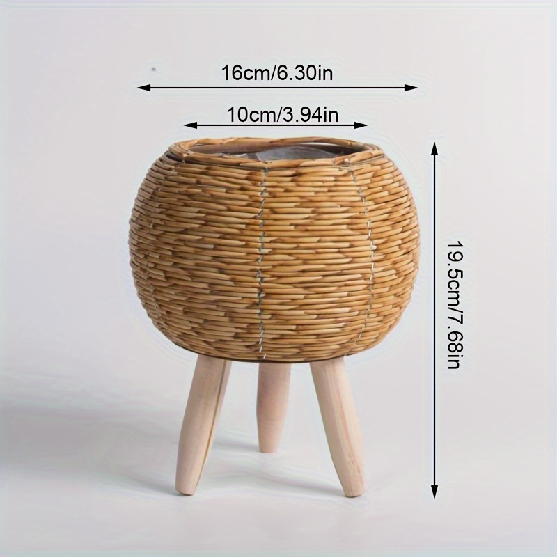 Charming Rustic Rattan Planter - Aloe Vera Pot บทวิจารณ์และราคา