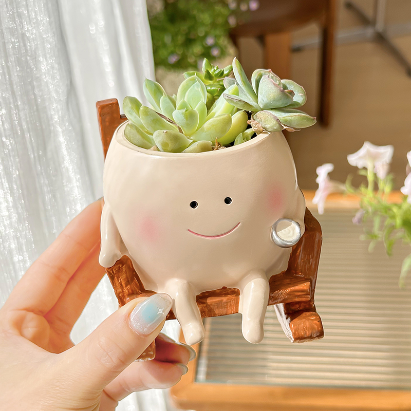 Stylish Cute Cartoon Ghost Res - Echeveria Succulent บทวิจารณ์และราคา