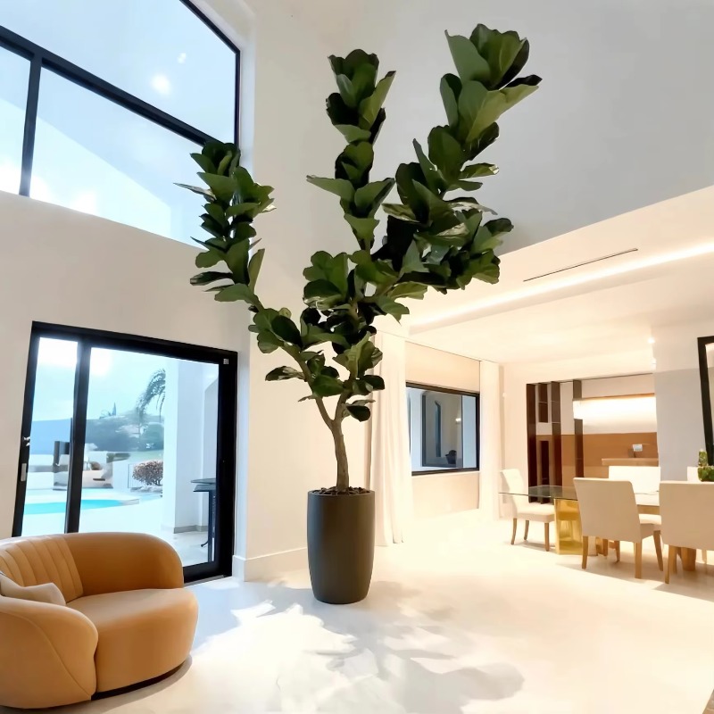 Artificial Plants Indoor Potte - Ficus Lyrata Tree บทวิจารณ์และราคา