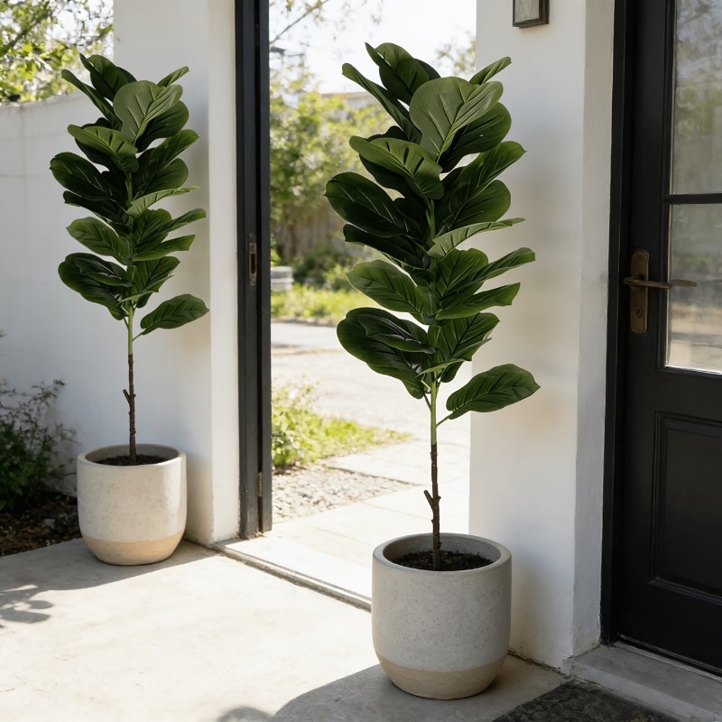1Pc 100cm Artificial Ficus Lyr - Ficus Lyrata Tree บทวิจารณ์และราคา
