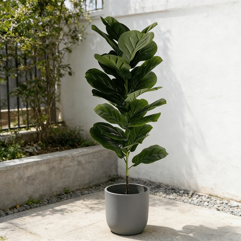 1Pc 100cm Artificial Ficus Lyr - Ficus Lyrata Tree บทวิจารณ์และราคา