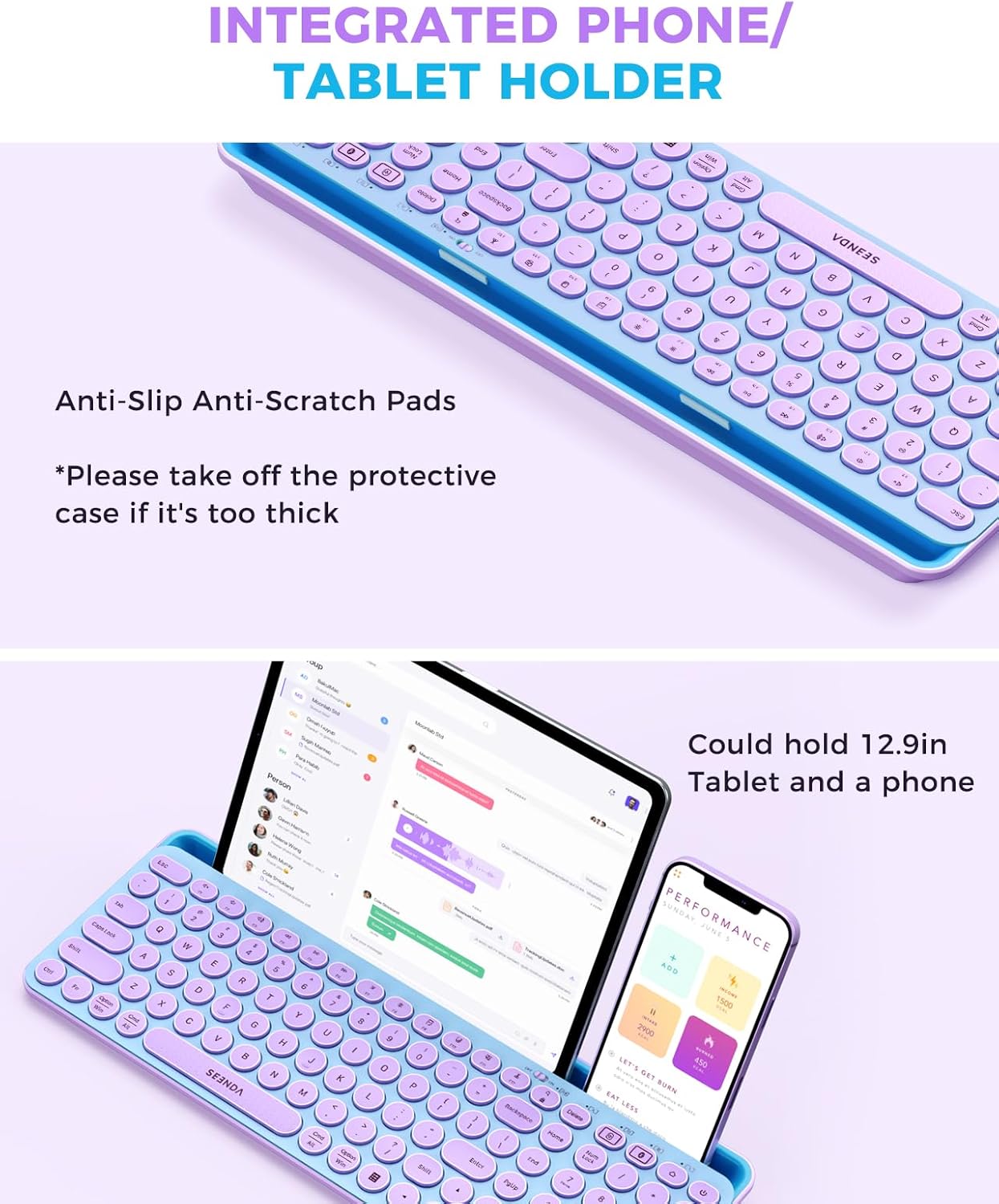 Wireless Keyboard and Mouse Co - Tradescantia Purple บทวิจารณ์และราคา