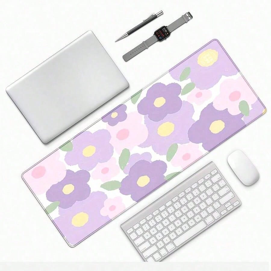 Purple Flower Mouse Pad - Larg - Tradescantia Purple บทวิจารณ์และราคา
