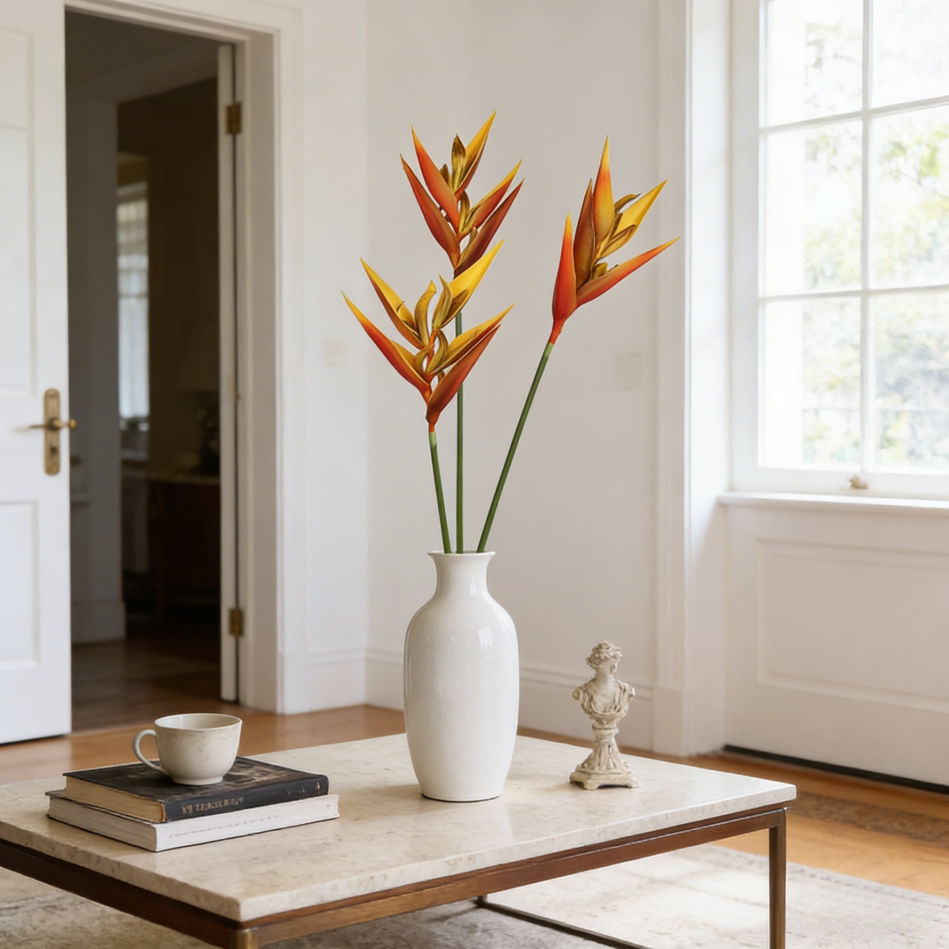 36.6 Inch Artificial Bird of P - Bird Paradise Strelitzia บทวิจารณ์และราคา