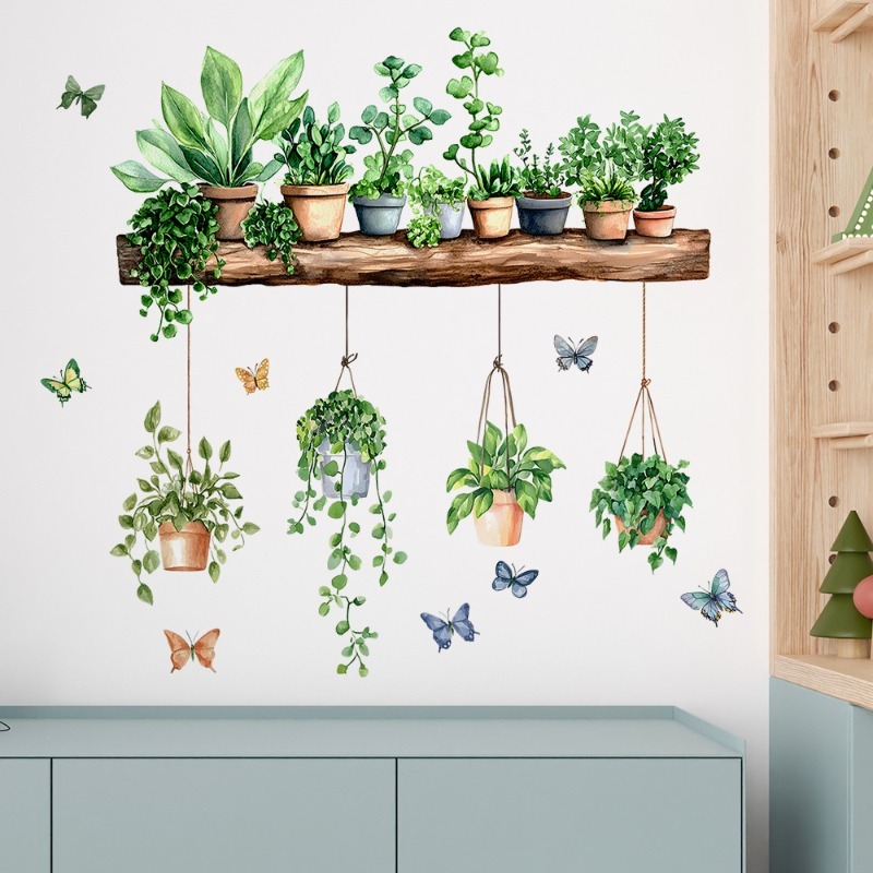 3D Potted Green Plant Shelf Wa - Echeveria Succulent บทวิจารณ์และราคา