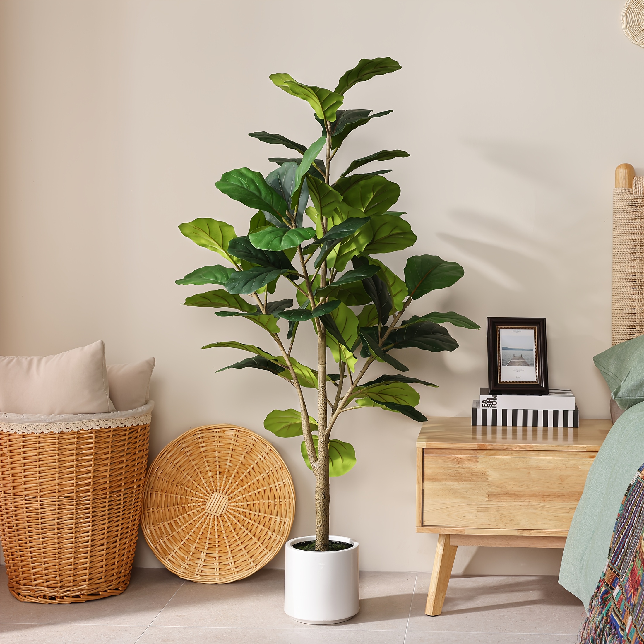 4.5ft Realistic Artificial Fid - Ficus Lyrata Tree บทวิจารณ์และราคา