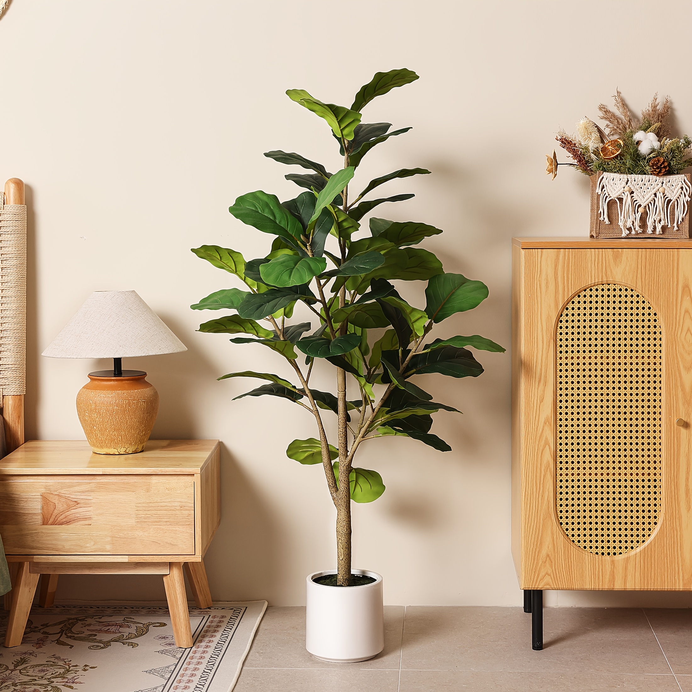 4.5ft Realistic Artificial Fid - Ficus Lyrata Tree บทวิจารณ์และราคา