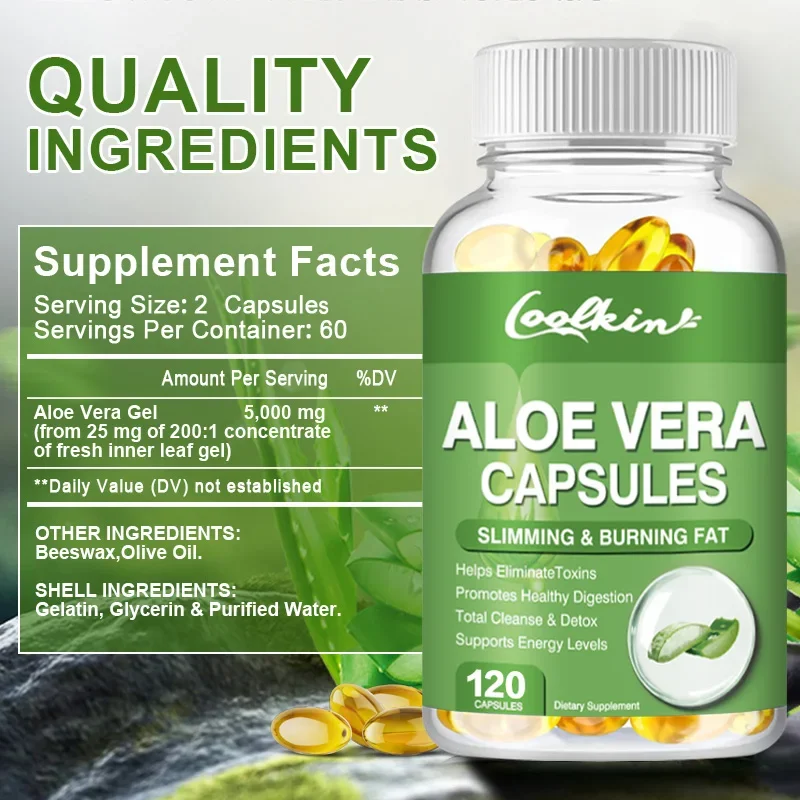 Aloe Vera Extract Capsules - R - Aloe Vera Pot บทวิจารณ์และราคา