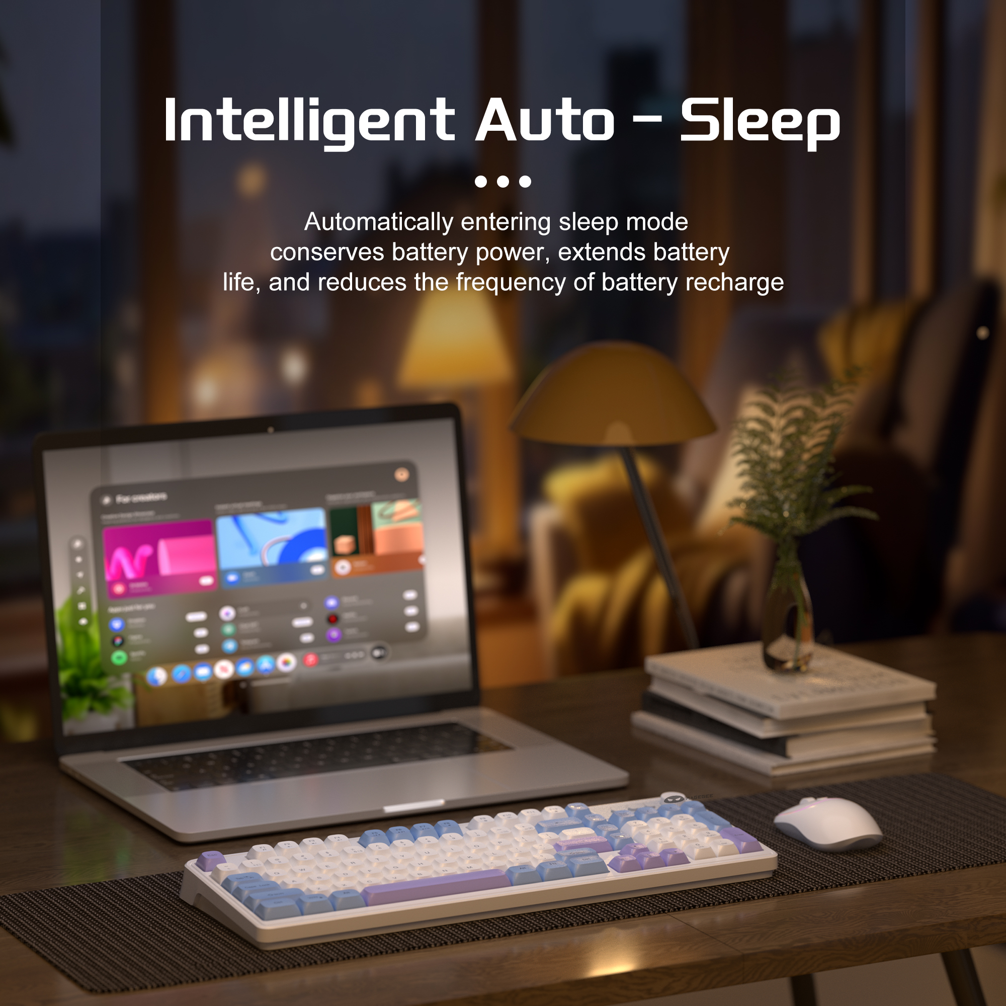 MageGee Wireless Gaming Keyboa - Tradescantia Purple บทวิจารณ์และราคา
