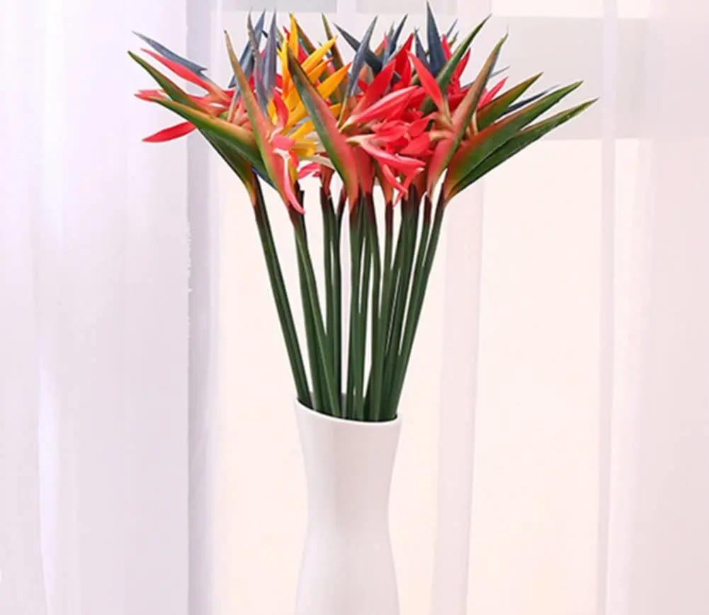 8PCS Artificial Flowers Streli - Bird Paradise Strelitzia บทวิจารณ์และราคา