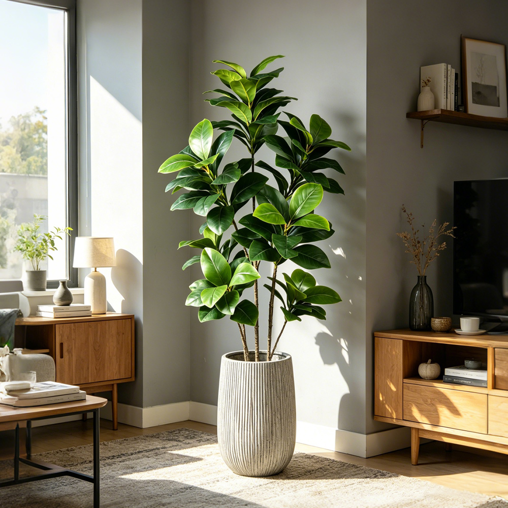 74-140cm Large Artificial Bany - Ficus Lyrata Tree บทวิจารณ์และราคา