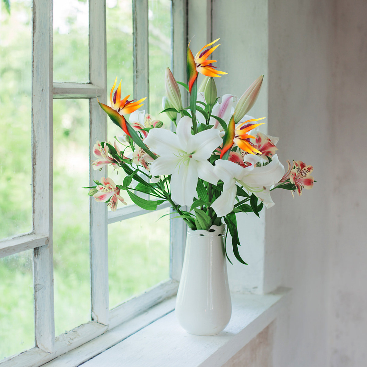Real Touch Artificial Bird of  - Bird Paradise Strelitzia บทวิจารณ์และราคา