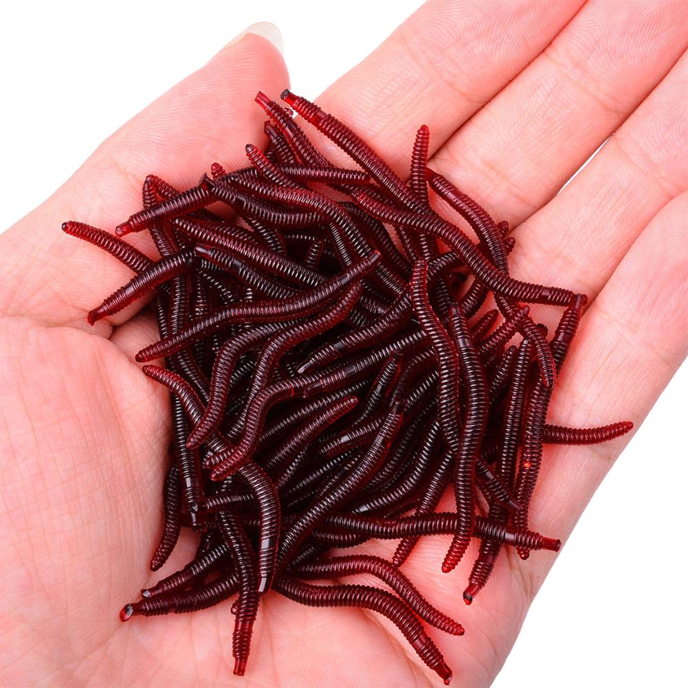 50/100PCS Soft Lure Bass Bream - Aglaonema Red บทวิจารณ์และราคา
