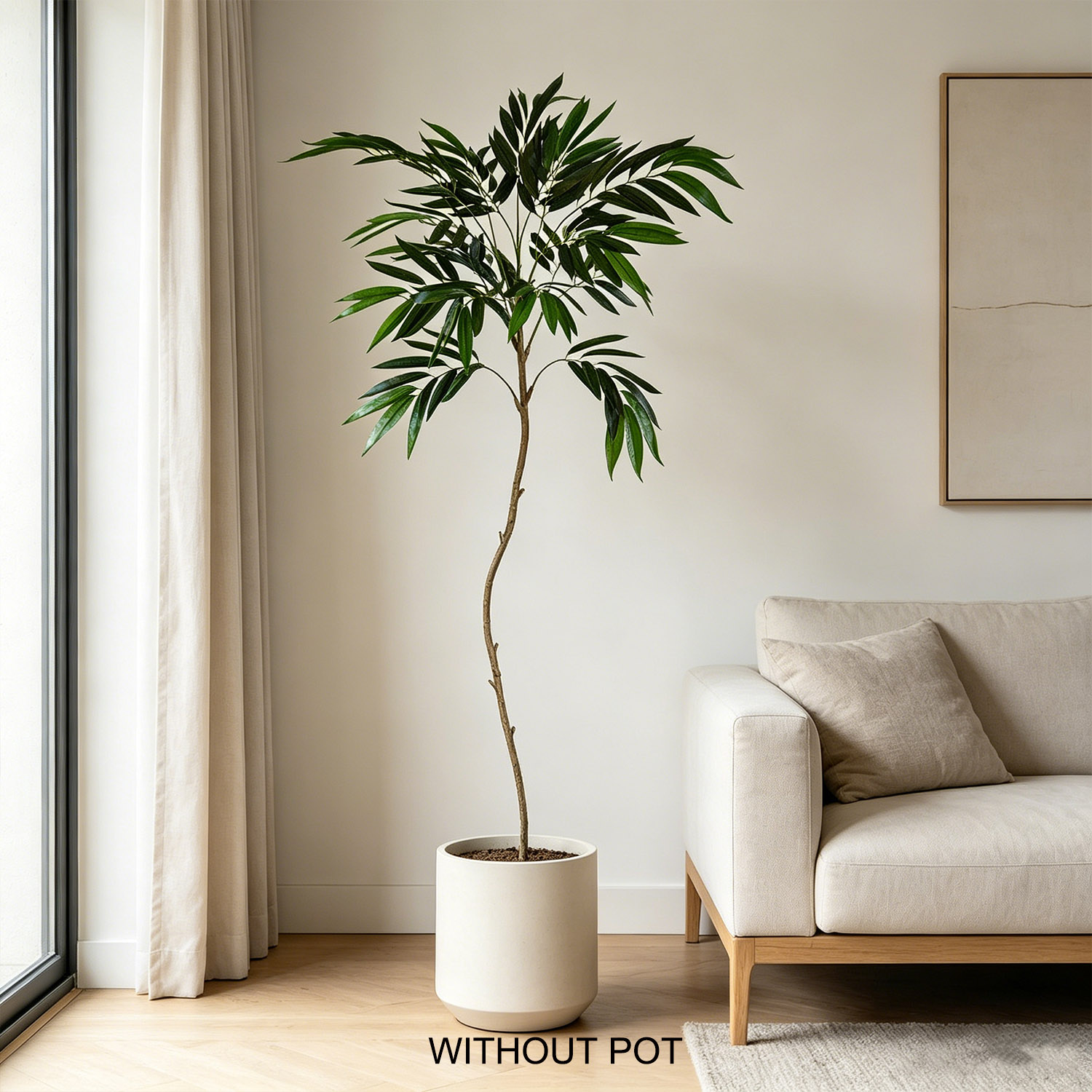 65-210cm/6.9ft Artificial Will - Ficus Lyrata Tree บทวิจารณ์และราคา