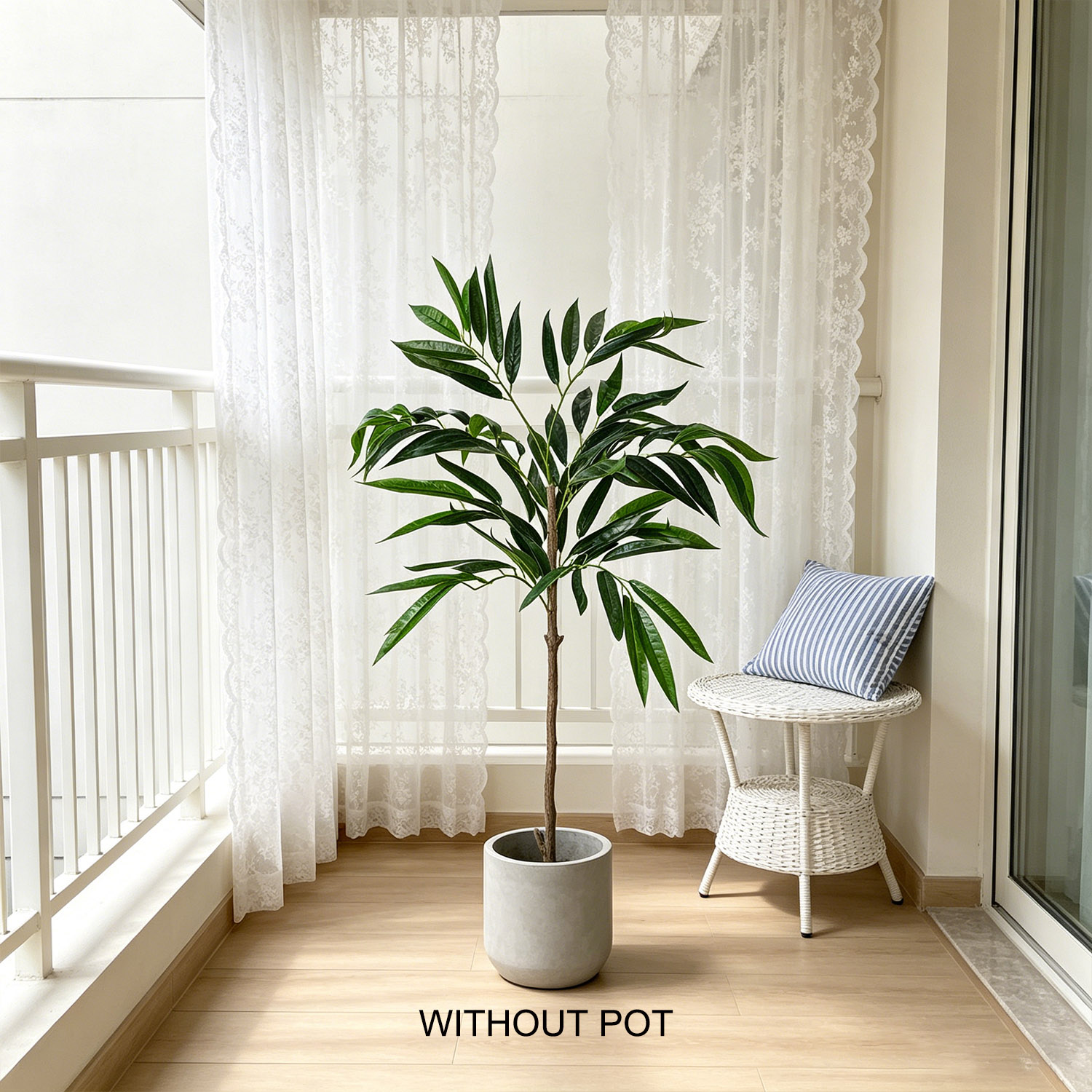 65-210cm/6.9ft Artificial Will - Ficus Lyrata Tree บทวิจารณ์และราคา